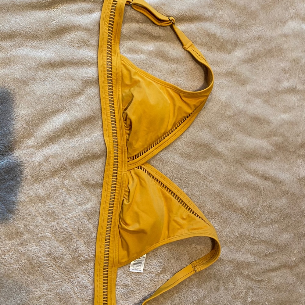 yellow bikini top